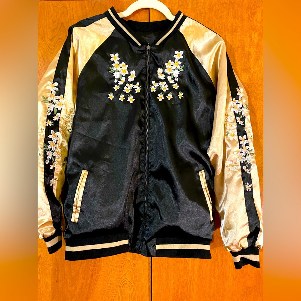 Satin Bomber Jacket